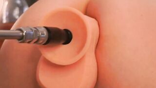 Live Cam Girl Fucks Huge Dildo with Big Ass Closeup