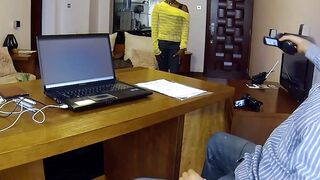 Slutty student Give Sloppy Blow Job & Gets A Long African Load Into Her Mouth