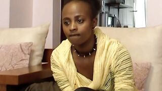 Slutty student Give Sloppy Blow Job & Gets A Long African Load Into Her Mouth