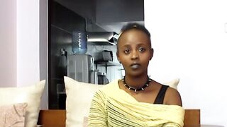 Slutty student Give Sloppy Blow Job & Gets A Long African Load Into Her Mouth
