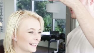Petite and kinky teen Maddy Rose fucked hardcore missionary