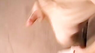 Hairy homosexual with a big cock solo masturbates
