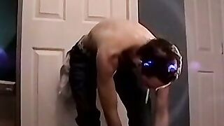 Hairy homosexual with a big cock solo masturbates