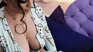 Huge Boob Hot Abigail Morris takes over hostel with her long boobeds inside pov style