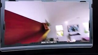 SpyDrone Voyeur - Stepmom Catches Teen Daughter And Her Boyfriend In Action