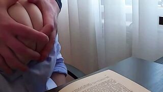 Professor's Daughter Gets A Hard Test - Rough Sex Lesson With Busty Teacher