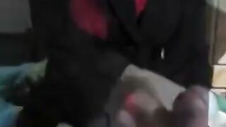Amateur Wife's Surprise Homecoming with Blow Job & Facial