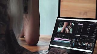 Amateur Wife's Feet & Body Sensual Massage Turned Passionate Sex on Hardwood Floor