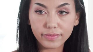 oriental 18 year old likes to view her cougar stepmom Danielle Renae pounded a big dick