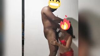 Sri Lankan Wifey Nailed inside Goddess Red Saree Piyumi Hansamali
