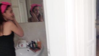 2 Barely Legal Live inside our Building ... Real Group Sex Part