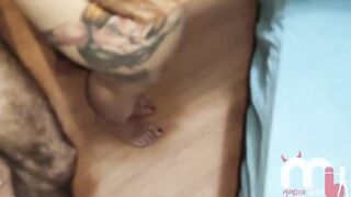 My cuckold wanted to view me with two guys, so