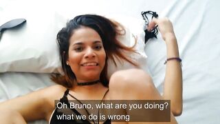 I cheat and boned cougar and she thinks I'm dad