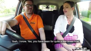 Chubby english driving college girl fucks inside outdoor