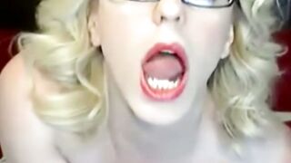 Horny Blonde Shemale Solo Masturbation Session