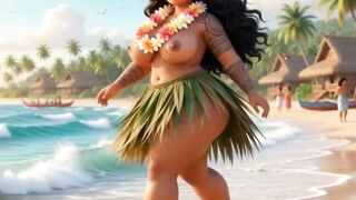Tribal Village Group Sex With Curvy Exotic Beauty Moana