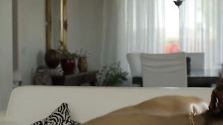 Banging my horny TS ebony friend in the ass