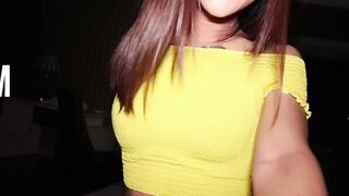 Petite Asian Ladyboy and Big Dick Guy in Rough Threesome
