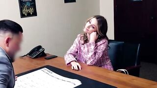 MILF Wife Takes Principal's Dick In The Office