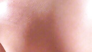 Glasses Babe Squirts and Rubs Clit with Dildo