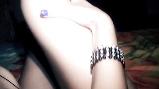 Solo Oil Striptease to Erotic Music on Webcam