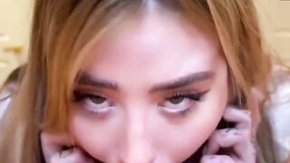 POV: Hot Russian Babe Delivers Deepthroat Blowjob & Doggystyle Hardcore