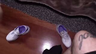 Rough POV Blowjob and Creampie with Dark-Haired Latina Stranger