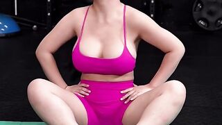 Suki Sin's Naughty Workout: Oriental Goddess Flexes Her Sexiness
