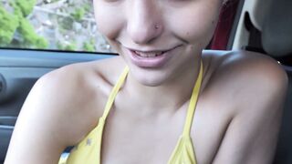 Petite Arab Stepsister Layla Jenner Gets Fingered In The Car