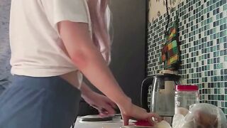 Esterka Gets Roughly Plowed In The Kitchen