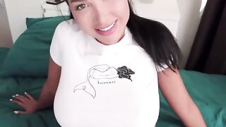 Step Sister Teases Brother For A Raw Bedroom Cumshot