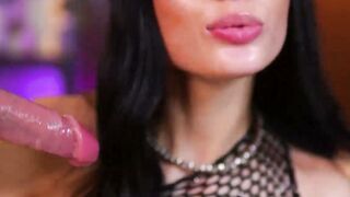 Exotic Brunette Solo Dildo & Vibrator Pussy Play
