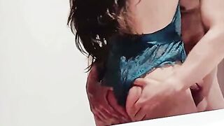 Dark-Haired Goddess Gets Roughly Banged And Creampied At The Motel