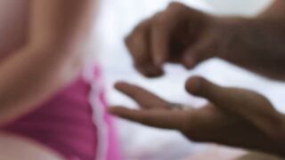 Petite Stepdaughter Satisfies Her Stepdad's Deepthroat Cravings