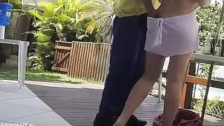 Hot Wife Thay Ksada Fucks Water Delivery Guy