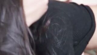18-Year-Old Goth Stepsister Gets Creampie