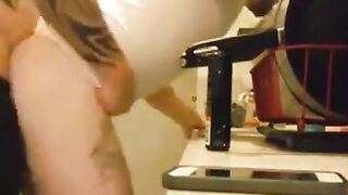 Raw Bareback Quickie with My Amateur Hunk