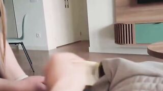 Ambitious barely legal Realtor Takes Client to Luxury Bedroom