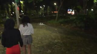 Public Pickup - We made her join a threeway in the park - XXX!