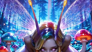 Pixie moans soft in mushroom mist then creamy facials shower her fairy magic cheeks