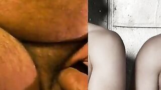 Bär Masturbiert und Spritzt Sperma Aus Seinem Kleinen Schwanz