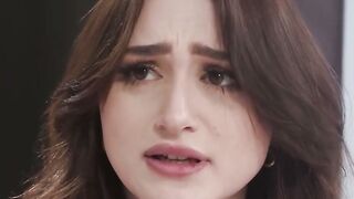 Petite Teen Gives Neighbor a Deepthroat Blowjob