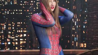Lula Stocch: Amateur Spidergirl Casting with Big Tits
