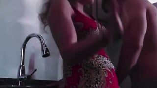 Stepson Swallows Deep in Forbidden Affair with Babe Stepmother