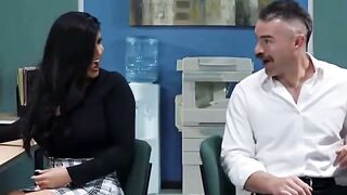 Romi Rain Gets Rough Office Sex With Her Big Tits