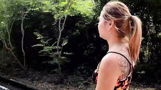 POV: Big Assed Thai MILF Amateur GF Gets Rough Outdoor Fuck