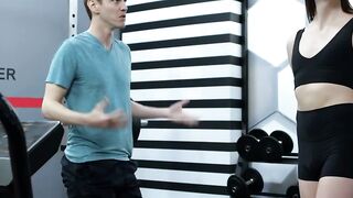 Sage Roux And Amanda Riley Sweat It Out With Raw Gym Sex
