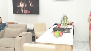 MILF Reminds Husband's Friend of Kitchen Bang-Out