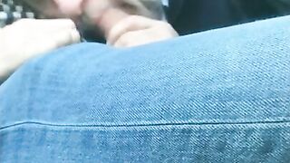 Daddy Gives Outdoor Blowjob to Big Cock