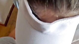 Busty Brazilian Tennis Babe Takes Deep Strokes Off the Court
